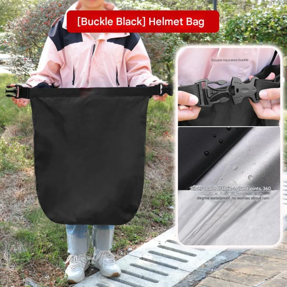 Anti-Theft Motorbike Helmet Bag Large Capacity Insurance Buckle Motorcycle Equipments Bag Combination Lock Waterproof