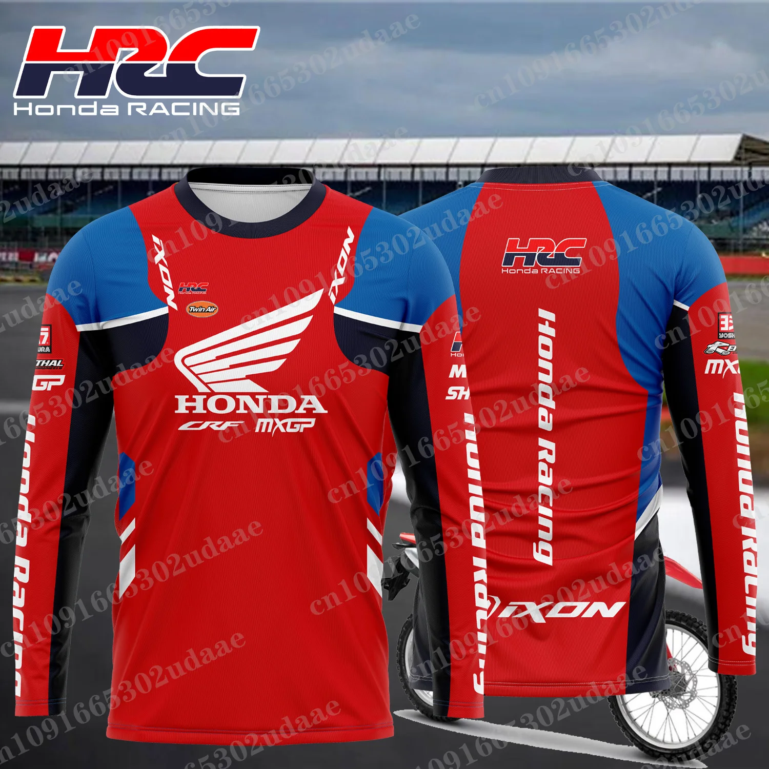 Новая красная футболка Honda Racing Motorcycle Racing WSBK для любителей езды с длинными рукавами, спортивное снаряжение для верховой езды на открытом воздухе