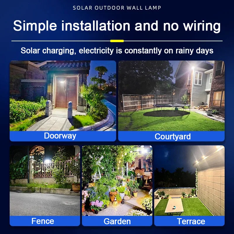 178 LED Solar Wand Licht Motion Sensor Solar Starke Power Lampe Wasserdichte Solar Licht 3 Modi Outdoor Flutlicht Für garten Hof