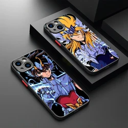 Anime Saint Seiya Phone Case For iPhone 15 14 13 12 11 Pro Max X XR XSMax 7 8 Plus Matte Transparent