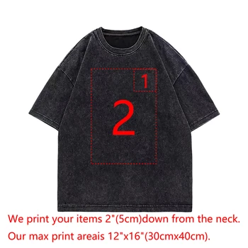 Niestandardowa sprana koszulka wykonana w 100% z czystej bawełny dla mężczyzn i kobiet, z personalizowanym wzorem i nadrukiem zdjęć