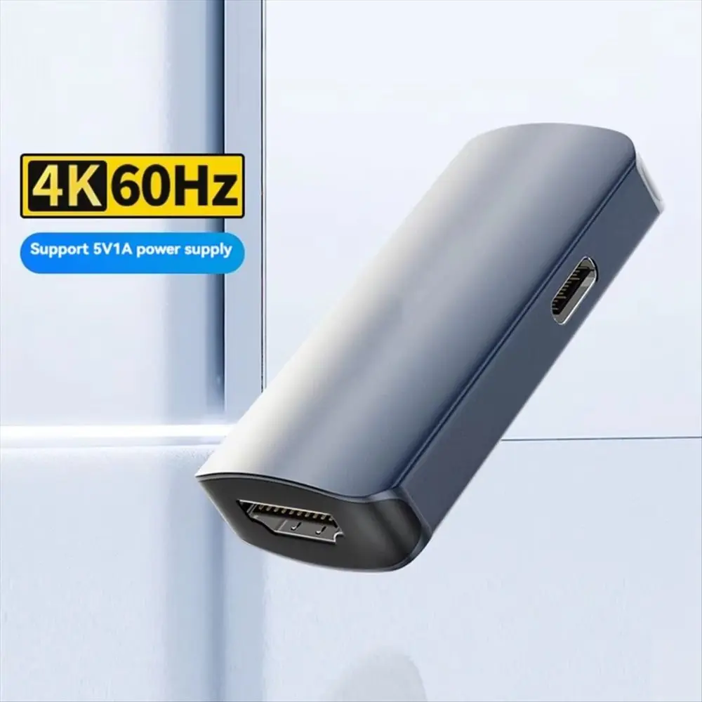 Portable 4K60HZ Type C Converter High Speed Plug and Play Type C Adapter Universal Video Converter Adapter PC