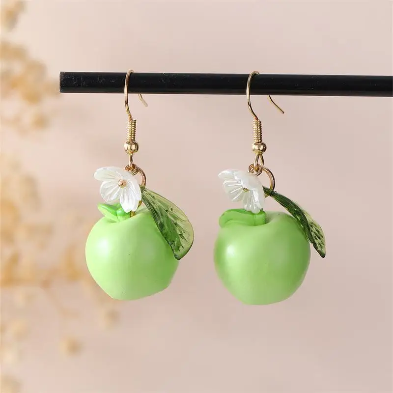 Niedliche Frucht-Blumen-Blatt-Ohrringe Blaubeere Zitrone Orange Traube Erdbeere Granatapfel Ohrringe Damen Modeschmuck Geschenke – Detail 10