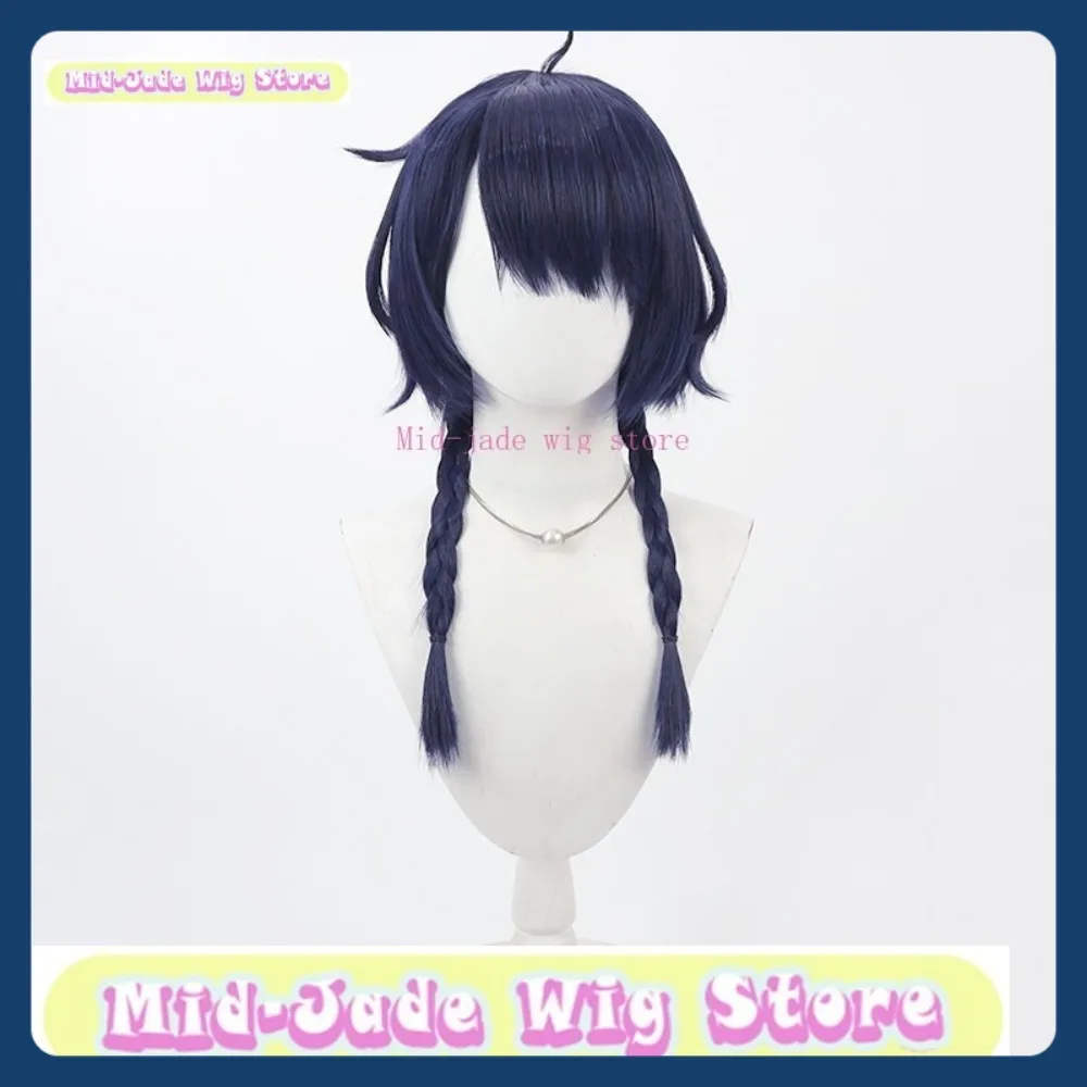 Tienda de pelucas de jade medio Genshin Impact Xiangling Lantern Rite, peluca de Cosplay, juego de Anime, juego de rol, pelo sintético, fiesta de Halloween