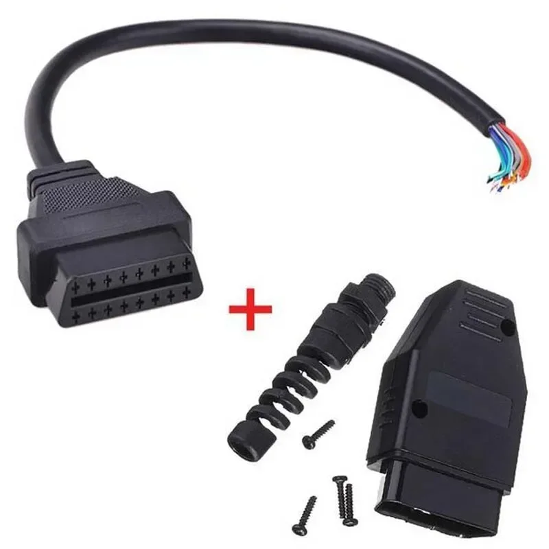 Universal Car Diagnostic Tool OBD Male Plug 16Pin OBD2 Connector OBD 2 16 Pin OBD II Adaptor OBDII J1962 Connector