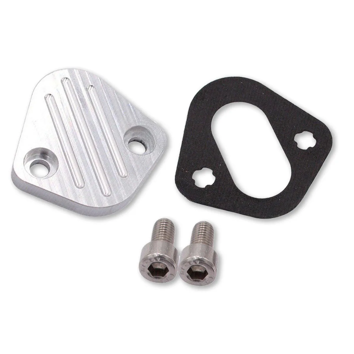 Billet Fuel Pump Block Cover Plate Kit for Cummins Dodge 5.9L 12V 4BT/6BT 89-98 VOE 3948083 3939258