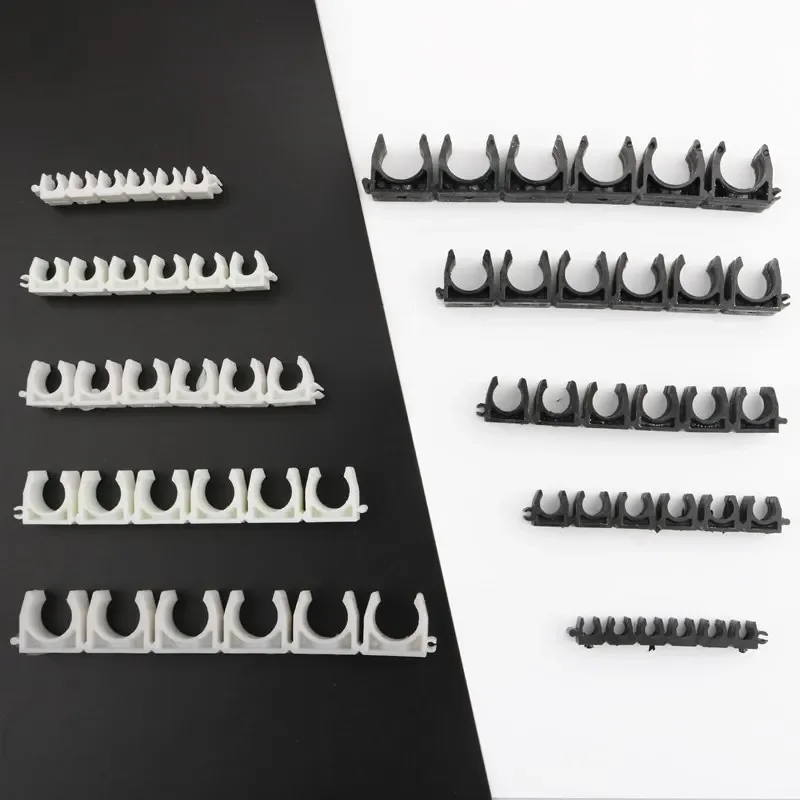 1 piece PVC tube clamp for water pipes 4 mm to 12 mm diameter suitable for micro irrigation systems soft hose support garden wat