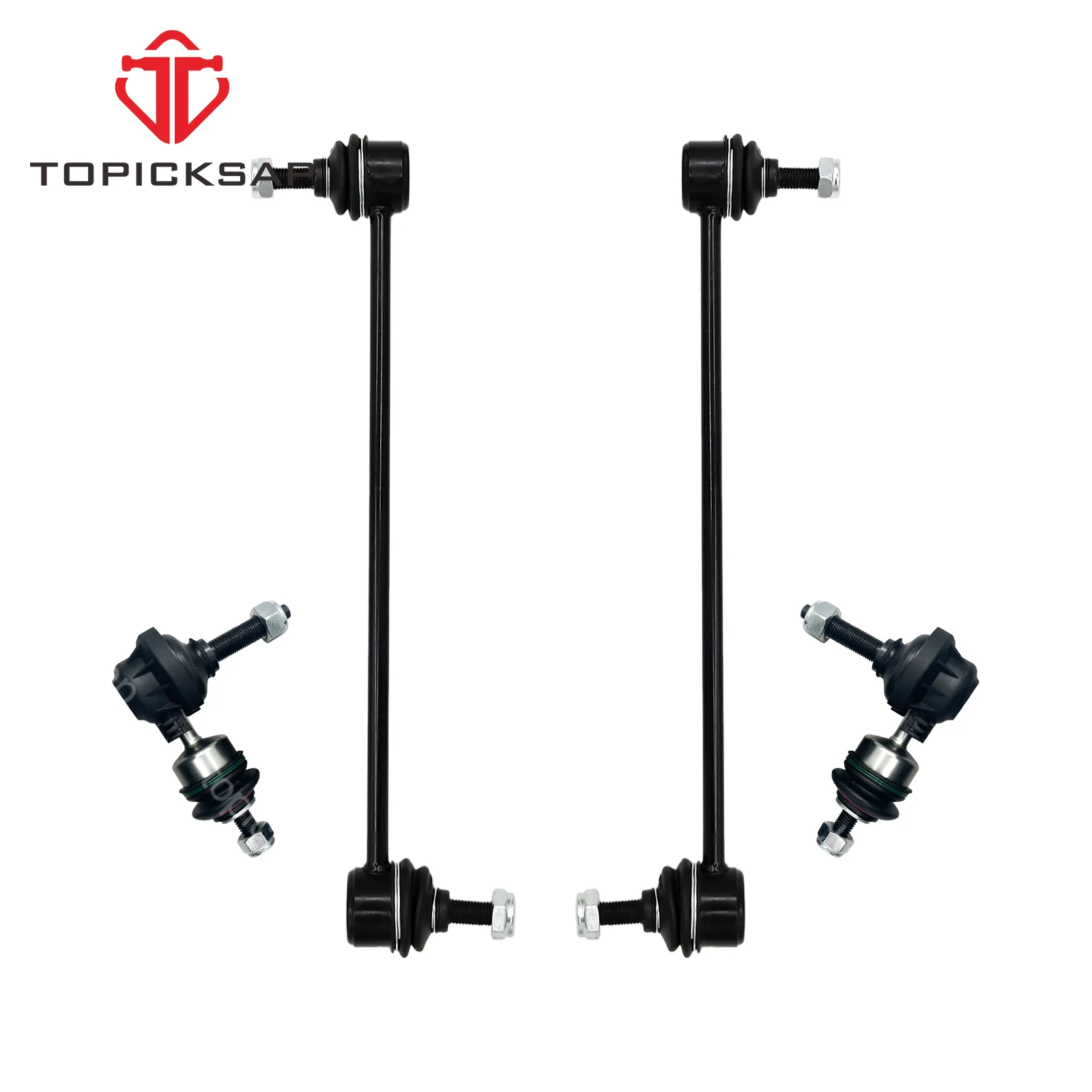 TOPICKSAP 4pcs Front Rear Stabilizer Sway Bar End Links for Ford Focus C-Max 2013 2014 2015 2016 2017 2018 31340273 CV6Z5K484B