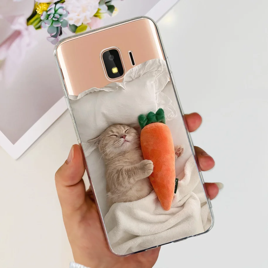 For Samsung Galaxy J2 Core Pro 2018 Case Fashion Flower Cartoon Clear Silicone Soft Cover For Samsung J2Core J2Pro J2 2018 Funda