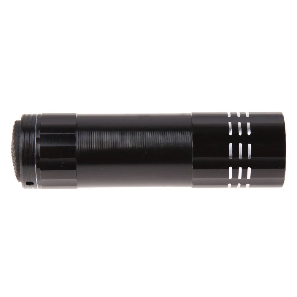 9LED Ultra Violet Torch Aluminum Mini 4.5V  Flashlights Waterproof Battery Powered Lightweight Lighting Tool Home Use