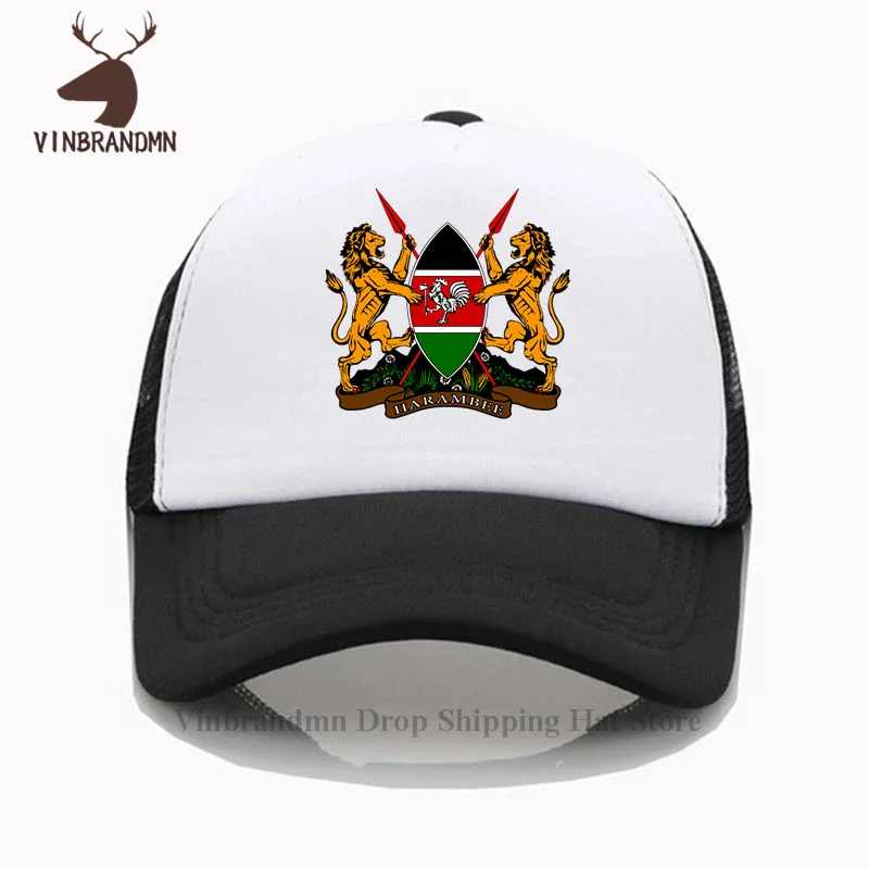 Republic of Kenya Kenyan unisex baseball cap fashion 2024 bucket hat nation team cotton sporting fishing hat country flag KEN 20