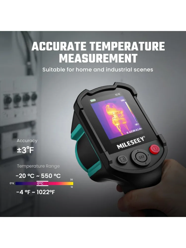 Câmera de imagem térmica TR10, câmera térmica de super resolução 240 x 240, taxa de atualização de 25 Hz, -4 ° F a 1022 ° F infravermelho portátil