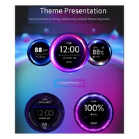 2.1 Inch IPS USB Water-Cooled Screen 480x480 Secondary Display CPU GPU RAM HDD Monitor 360 Rotation for Computer Black-ABVP