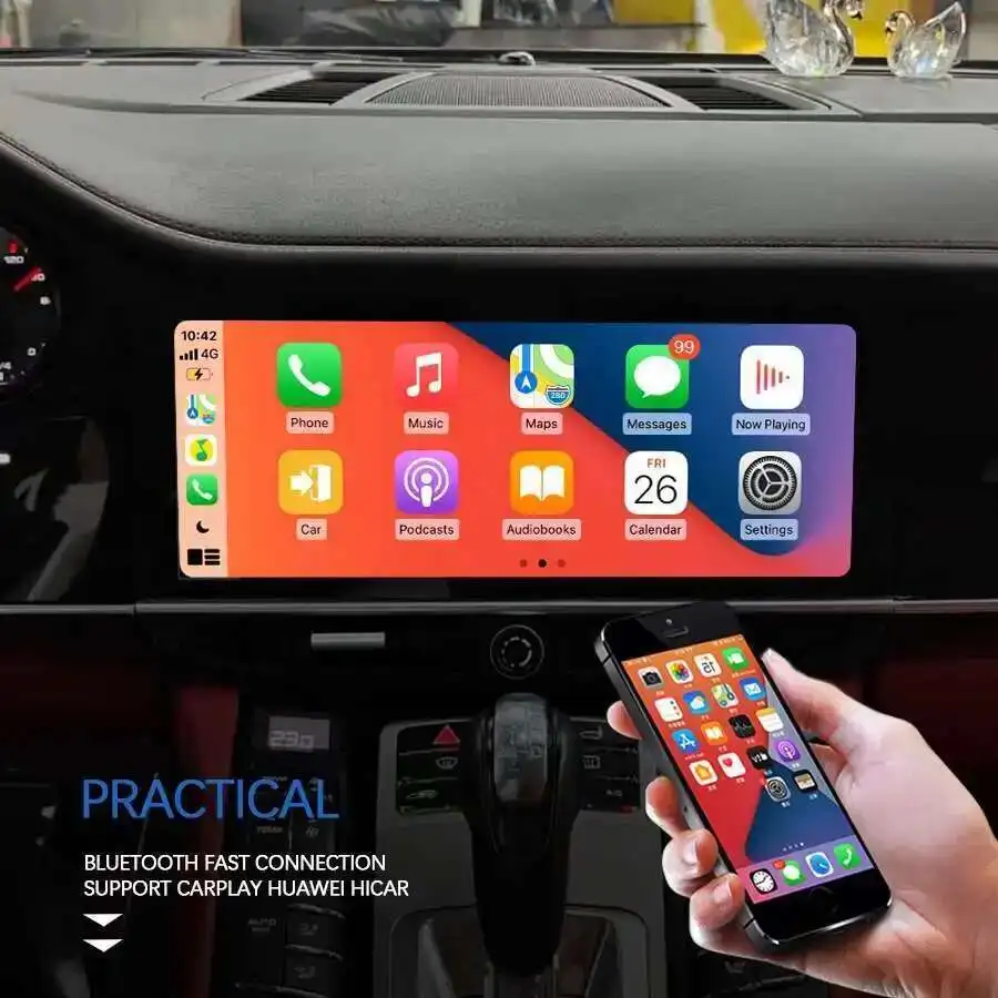 Car Radio For Porsche Panamera 970 Carplay DSP BT Navigation Multimedia Video Player 24.6inch Android Interactive Dual Screen