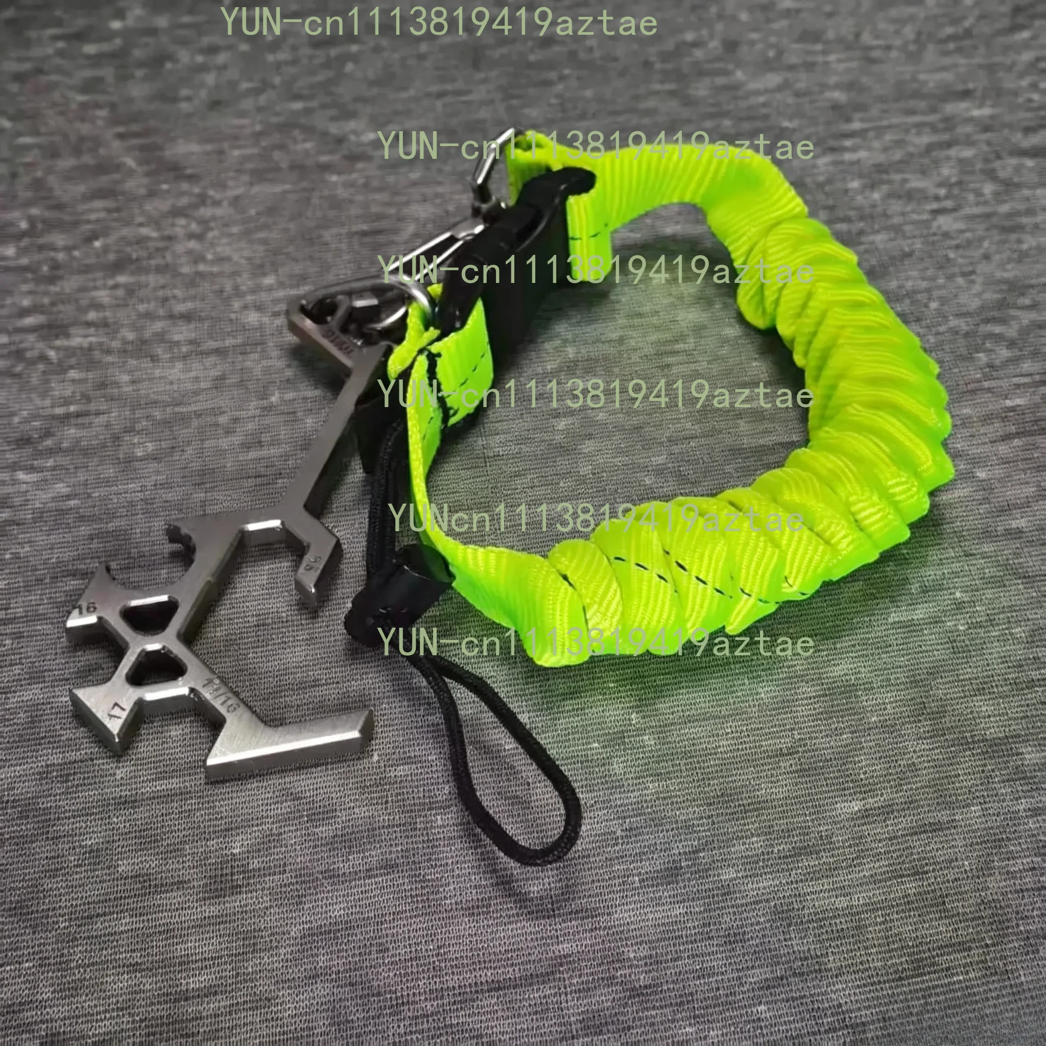 Titanium alloy multi-function tool probe, deep submersible flow hook, diving regulator removal