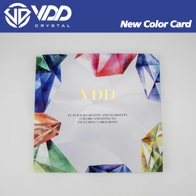 VDD Color Chart AAAAA Crystal Rhinestone High Quality Hot Fix/Non Hotfix Stones Color Card For Compare Choose Various Colors