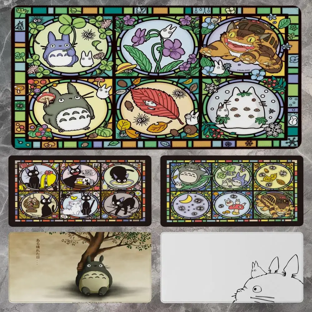 

Anime T-Totoroes Mouse Pad 90x40CM Non-slip Gaming Mousepad Gamer E-Sports Mouse Mat Game Mechanical Keyboard XXL Desk Mat