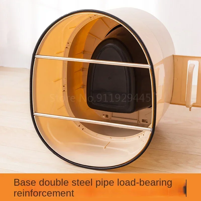Portable Toilet for Elderly & Pregnant Simple Bedroom Movable Spittoon Adult Household Plastic Toilet