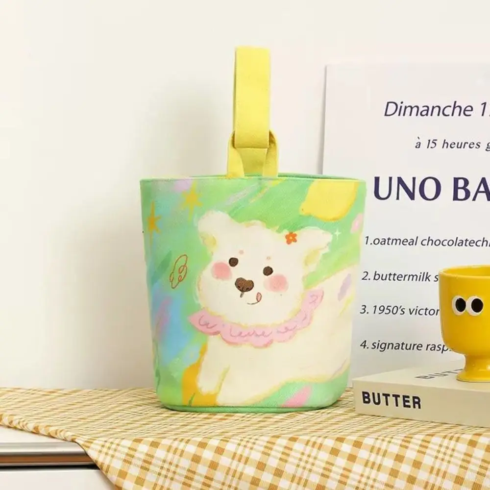 Oxford Cloth Canvas Bag Simple Graffiti Rabbit Handbag All-match Canvas Shoulder Bag Cosmetic Bag