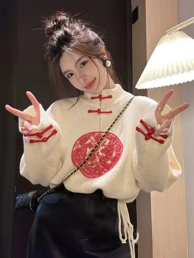 

Свитера Джемперы Пуловеры Женские Большие Женщины Корейский Стиль Хэллоуин Концерт Ежедневный Фестиваль Альтернативная рок-группа Панк Спорт