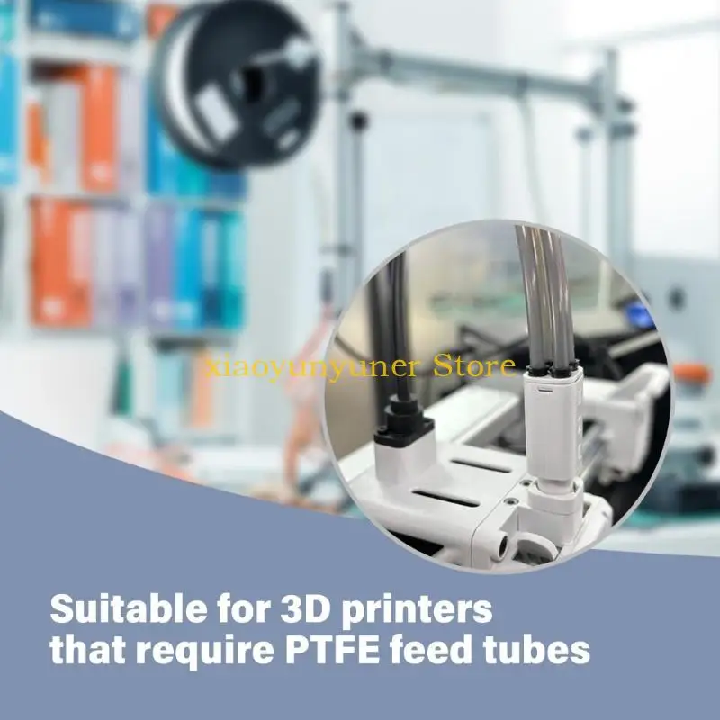 P9JB PTFE Tubing 2.5mm 4mm OD for P1P 3D Printings Part White