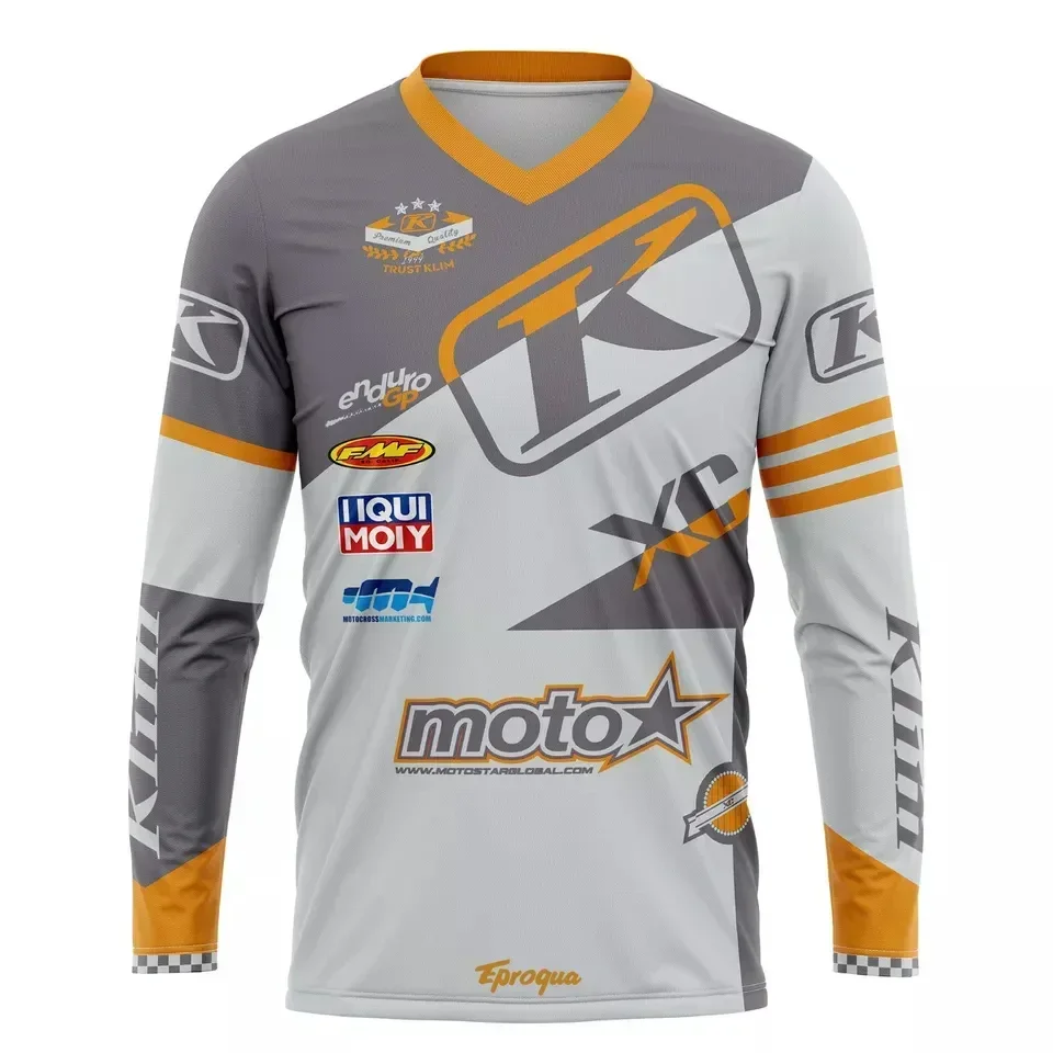 K-Klim Rally Motocross Mountain Enduro Bike Clothing Bicycle Downhill Long sleeves T-shirt Cycling MTB Racing MX Jerseys Summer