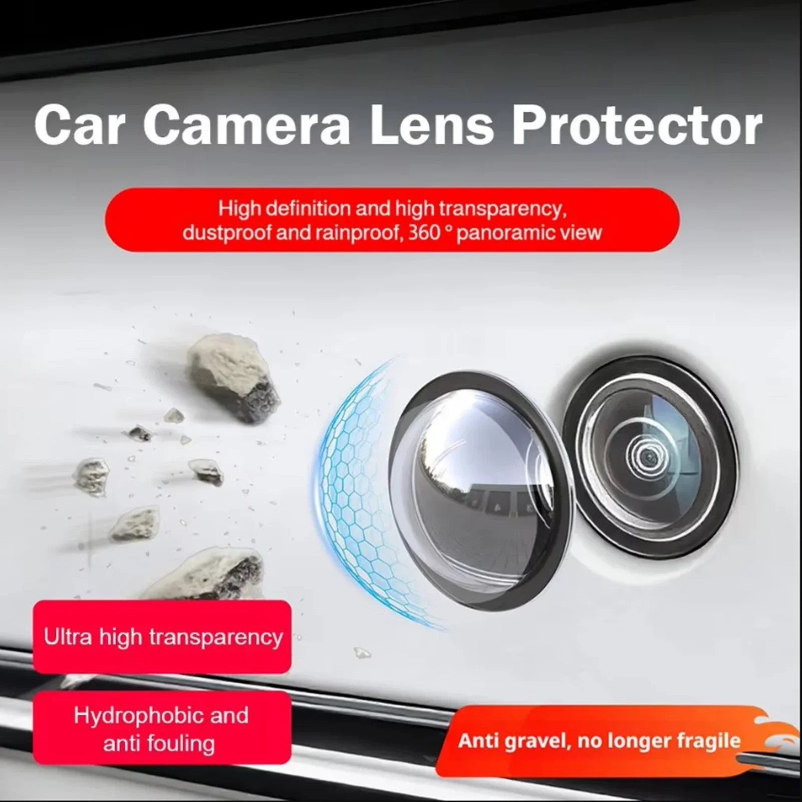2 Pcs Car Camera Lens Protector Cover Advanced Scratch Camera Lens Guard Waterproof And Dustproof Protection Accessorie Amagi