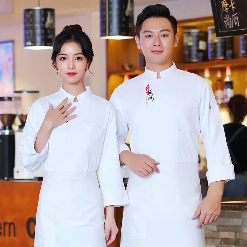 Küche Chef Overalls Männer der Chef Uniform Kurzarm Sommer Atmungsaktive Sommer Kleidung Langarm Chef Hotel Catering