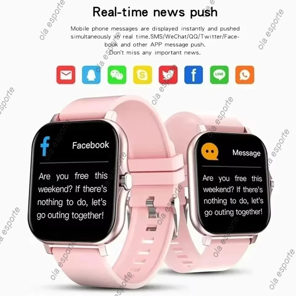 Smart Watch per uomo donna regalo per Xiaomi Full Touch Screen Sport Fitness orologi BT Call Digital Smartwatch orologio da polso 2024 nuovo