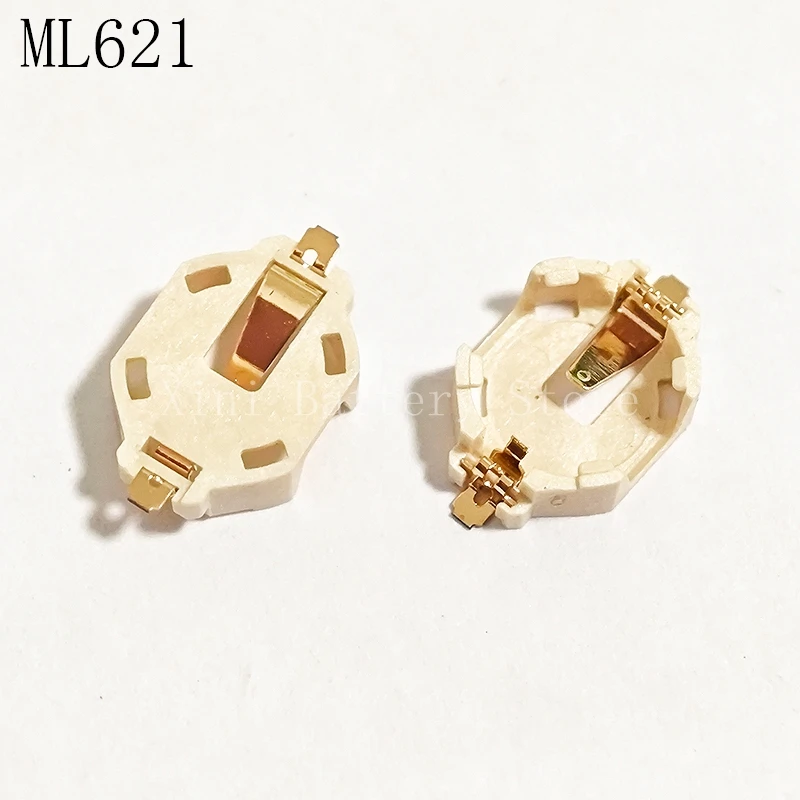 2PCS/LOT ML621 364 SR621SW Battery Holder LR621 Gold-plated Patch SMD Replacement Amp 1376164-1