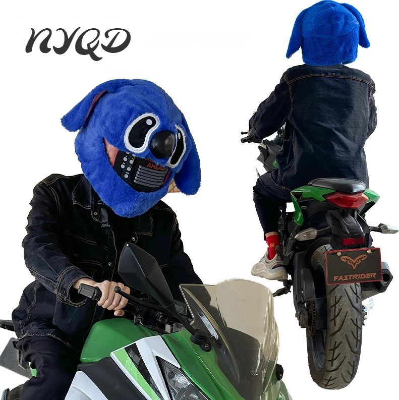 

Helmet Cover Plush Motorcycle Full-face Helmet Hood Cute Decorative Set Cartoon Personalized Warm Protective Hood Hood