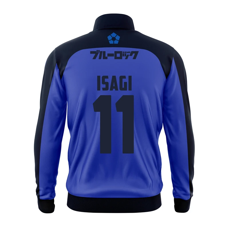 Anime Japanese Blue Lock Isagi Yoichi Football Jersey Jacket Cosplay Hyoma Chigiri Meguru Bachira Coat Hip Pop Children Clothes