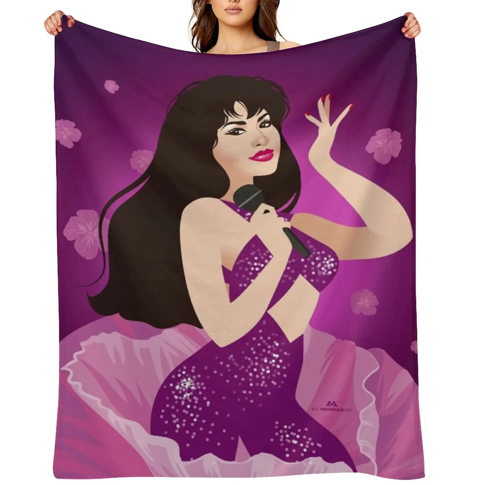 

Como La Flor Throw Blanket Thermals For Travel halloween cosplay anime Large Blankets