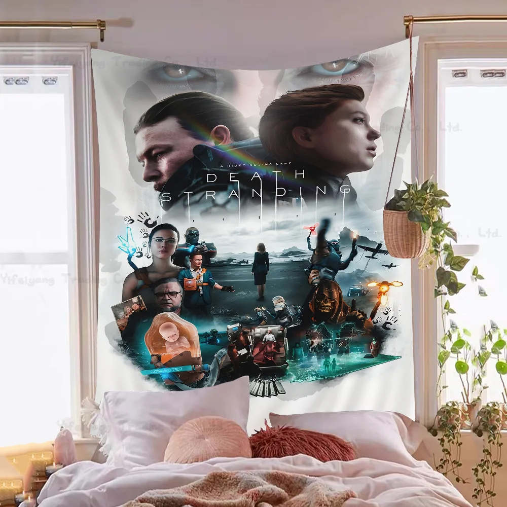 Death Stranding Video Games Printed Large Wall Tapestry Hanging Tarot Hippie Wall Rugs Dorm Home Decor