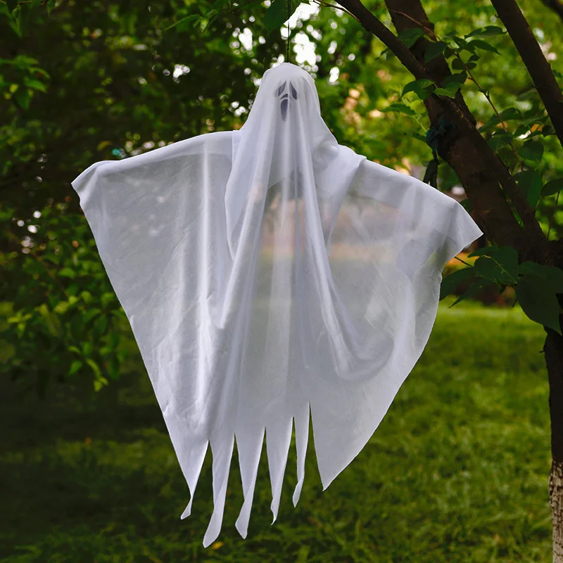 ฮาโลวีนแขวนผี Spooky Flying Ghost จี้ต้นไม้กลางแจ้งตกแต่งฮาโลวีนสําหรับลานสนามหญ้า Party Supplies