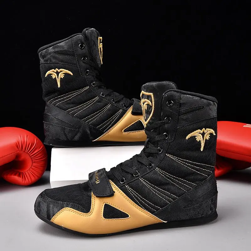 

New Trend Gym Training Sneaker Men Anti-Slippery Wrestling Sneakers for Man Hard-Wearing Mens Boxing Sports Shoes