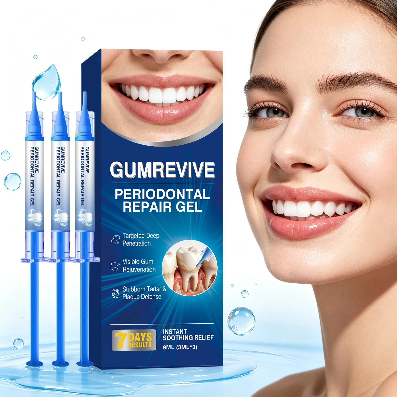 Periodontal Gum Care Gel Witch Hazel Extract Deep Soft Tissue Repair Maintain Health Prevent Plaque Soothe Tightness Oral Gel