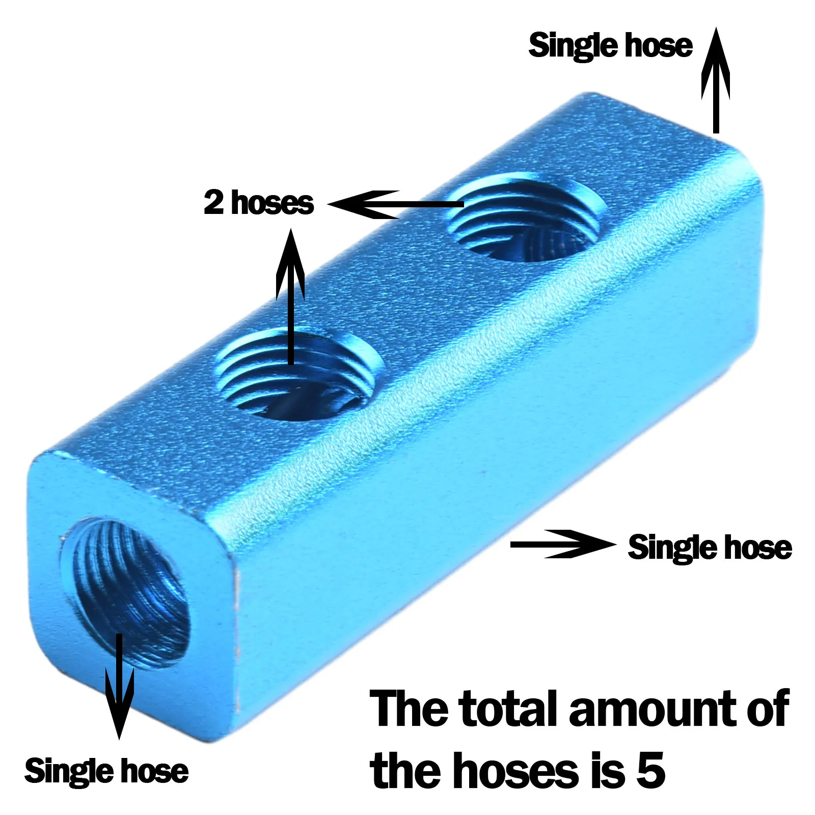 Improve Your Airline Efficiency with Our 2 Way 5 Port Air Compressor Hose Inline Manifold Block Splitter Fitting