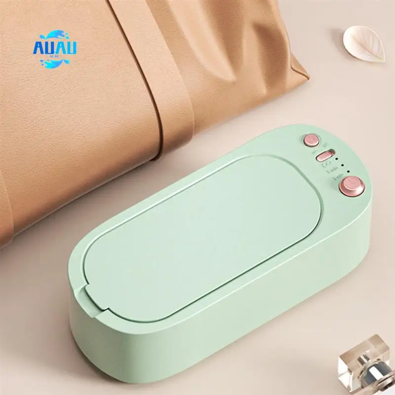 

AUAU-ультразвуковая машина для чистки ювелирных изделий, профессиональный звуковой очиститель ювелирных изделий с 3 режимами таймера для очков, прочный ювелирный серый цвет