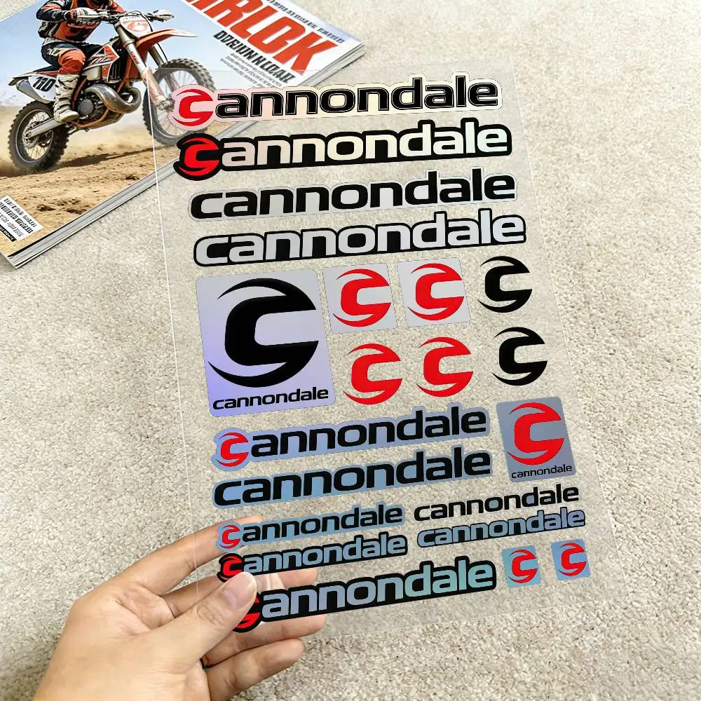 Adesivos refletivos à prova d'água para motocicletas Cannondale, decalques removíveis de fácil aplicação para motocicletas e carros.