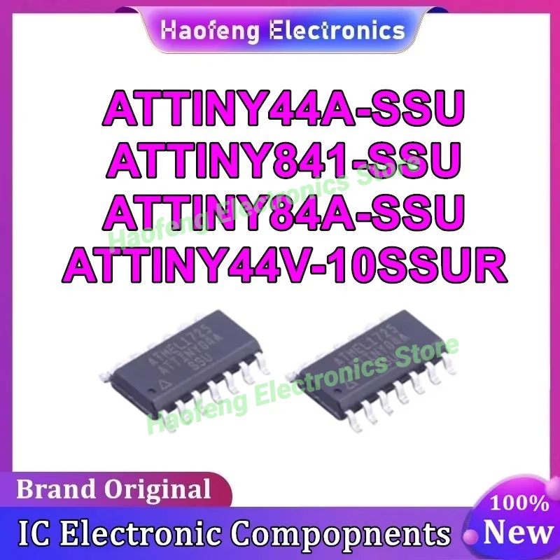 

ATTINY44A-SSU ATTINY44V-10SSUR ATTINY84A-SSU ATTINY841-SSU MCU чип SOP14 Интегральная схема 100% новый оригинал на складе