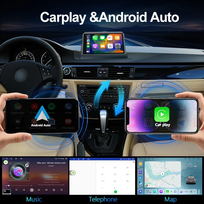 MeiHua For BMW 2005-2012 3-series E90 suit Car Radio Multimedia Video Player GPS Carplay Android 14 Autoradio Head Unit 2K QLED