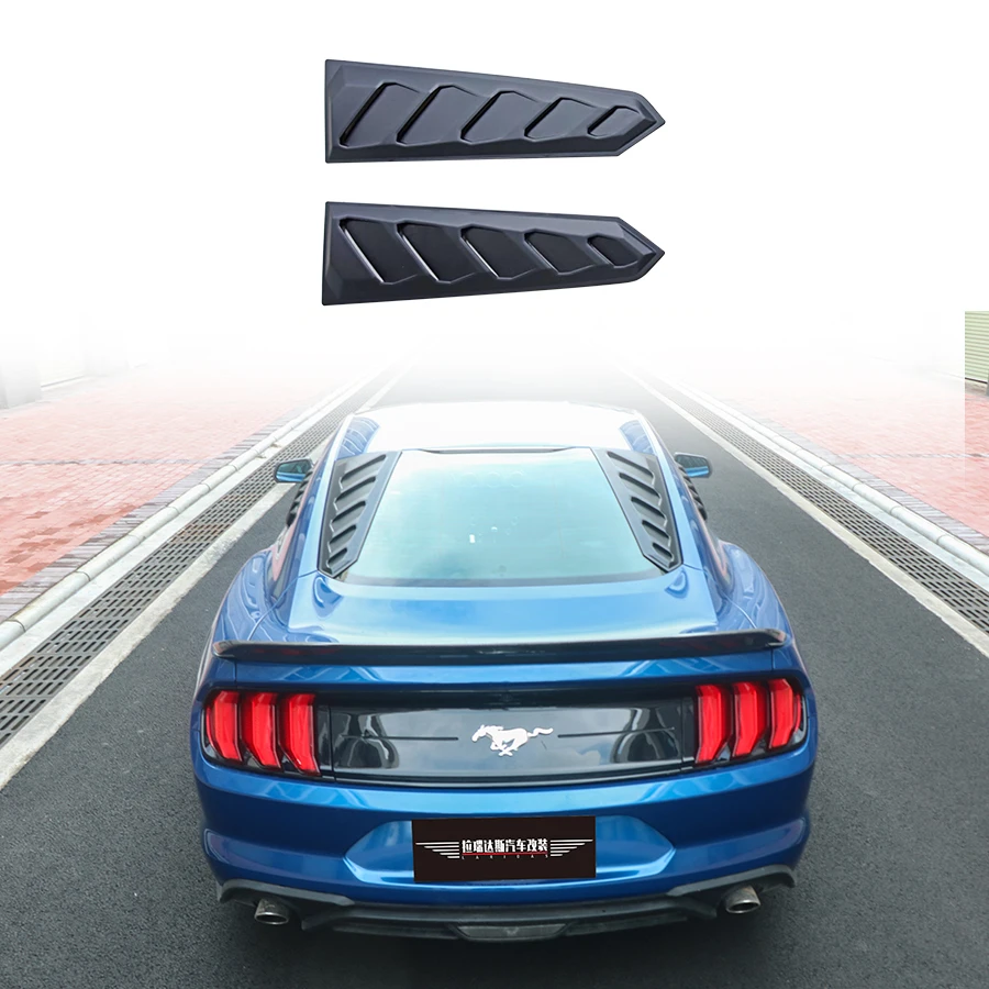 Sports Style Rear Window Louvers For  Ford Mustang 2015-2023 Sunshade Accessories Car External Accessories Body Kit