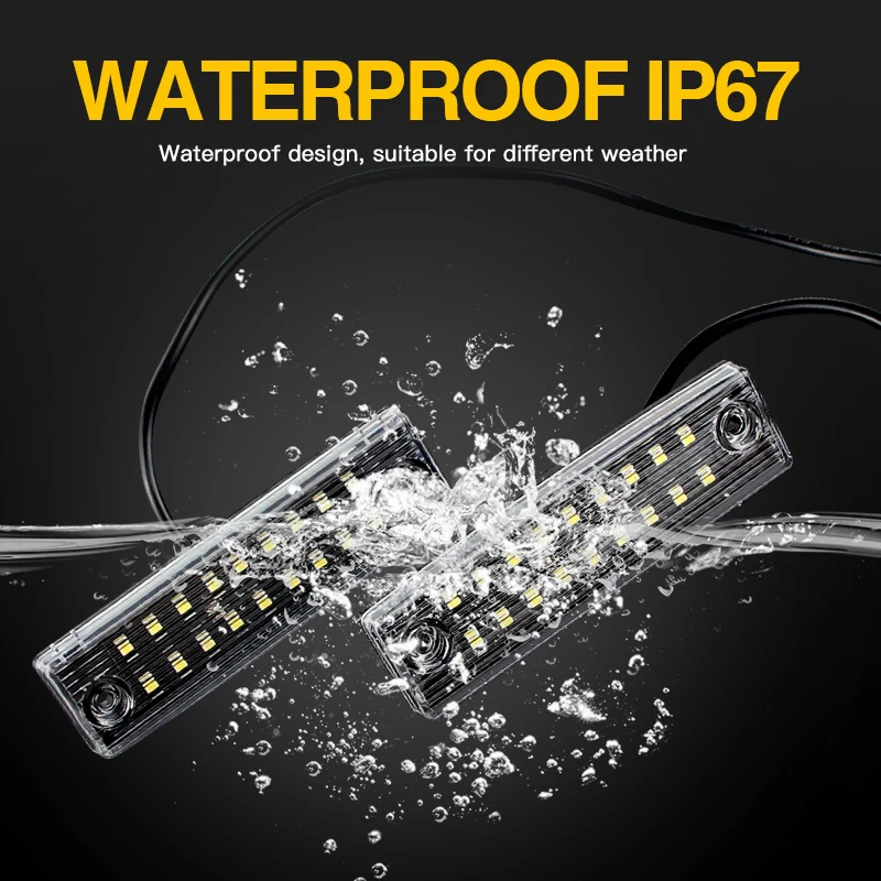 2PCS LED License Plate Light Canbus For Toyota Land Cruiser Prado 150 Haice 100 Series 4Runner Sienna Sequoia Hilux Lexus GX470