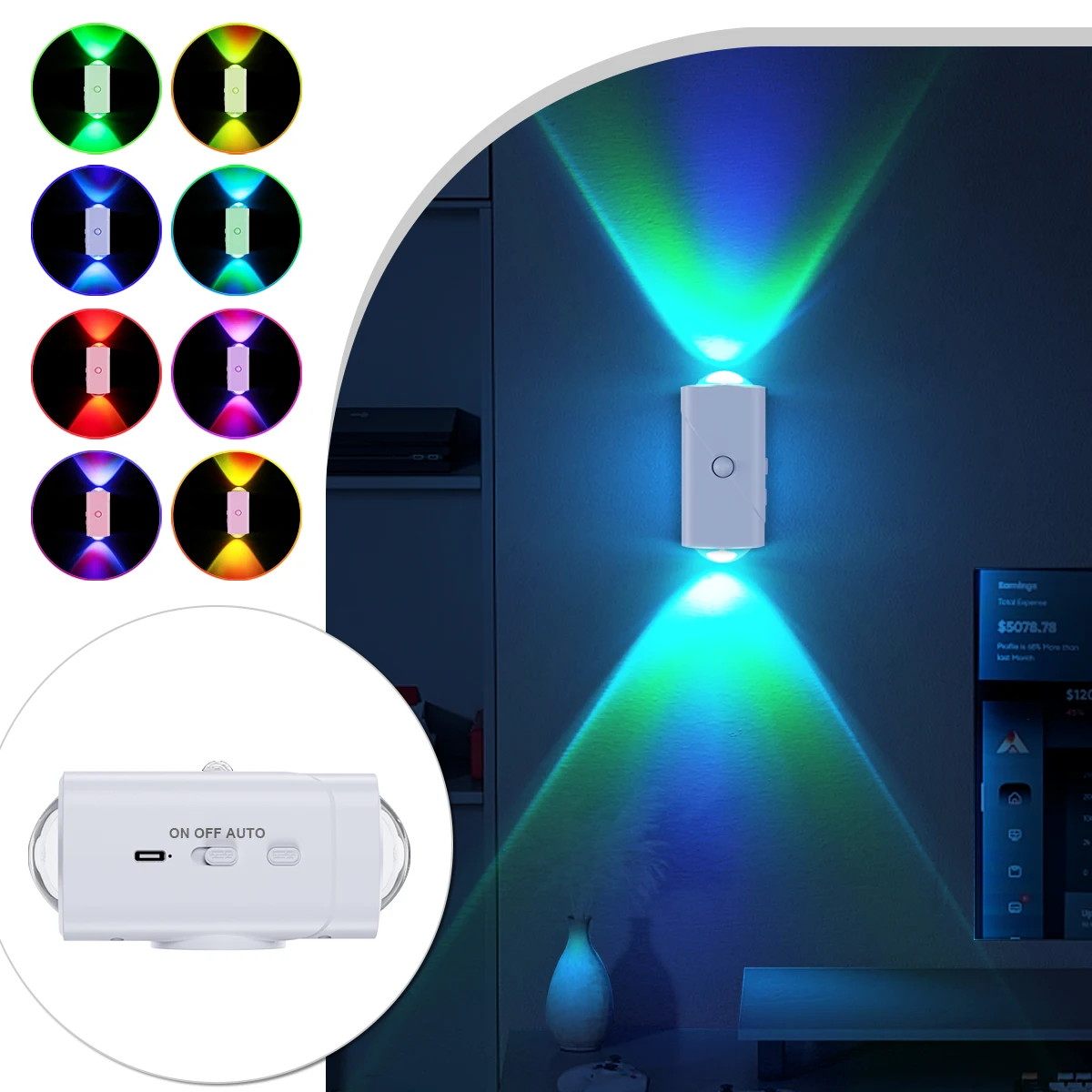 luz-noturna-inteligente-com-sensor-duplo-8-modos-de-iluminacao-lampada-ambiente-rgb-com-instalacao-magnetica-para-decoracao-de-casa-corredores-e-escadas