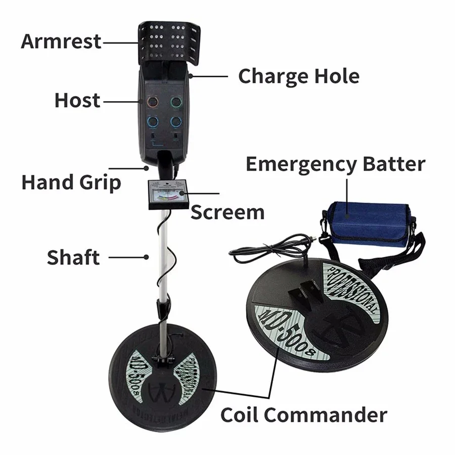 Nueva herramientas de joyería originales, detector de gemas de tierra de oro de la mejor calidad, Detector de metales, detector de escáner de gemas