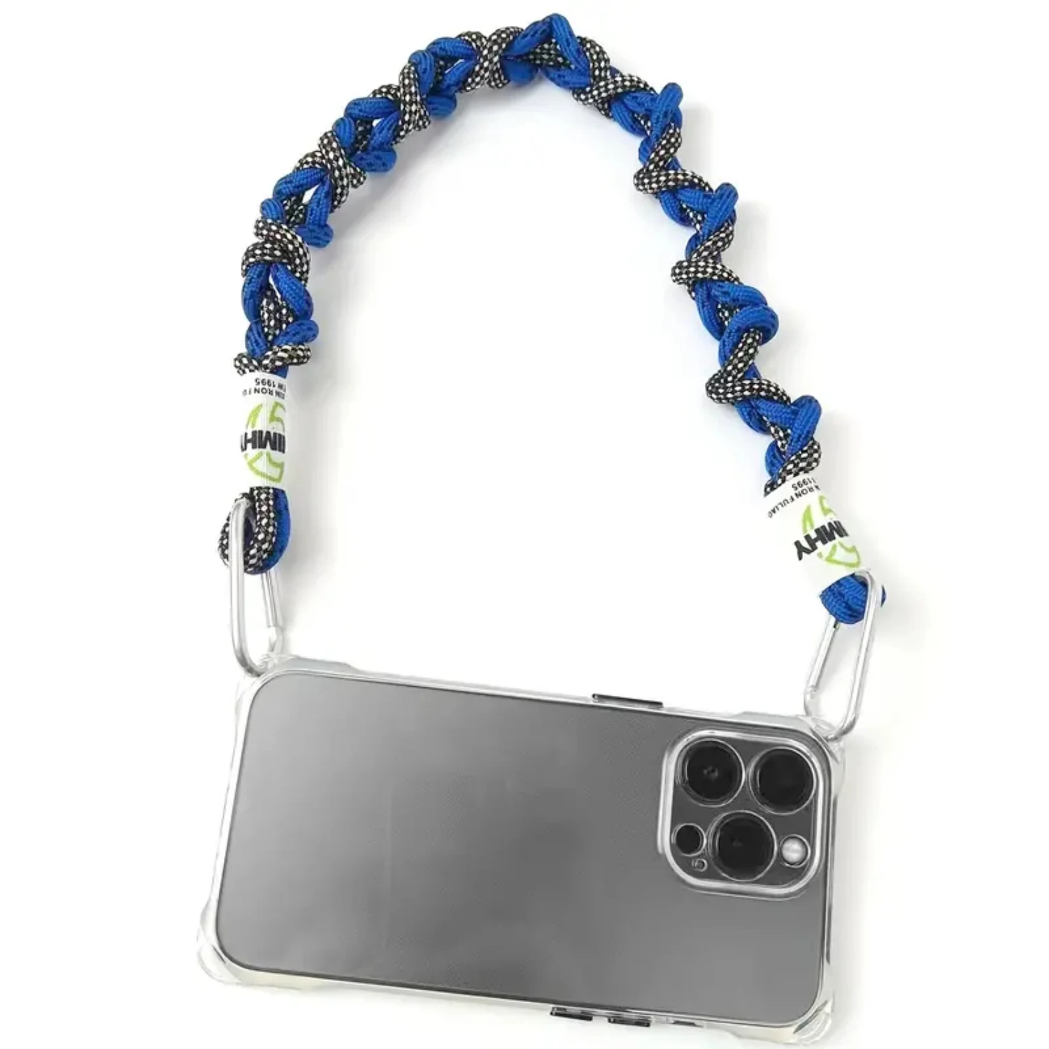 

47cm Dual Buckle Universal Cell Phone Lanyards With Adjustable Detachable Nylon Neck Crossbody Lanyard With Transparent Phone C