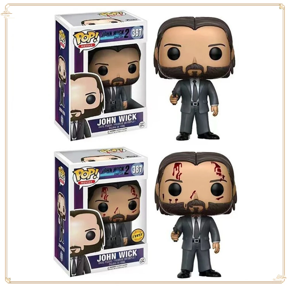 FUNKO Pocket Classic John Wick Toy Figures Children's Collection Desktop Model Ornament Popular Boys Christmas Gift Toy Handmade