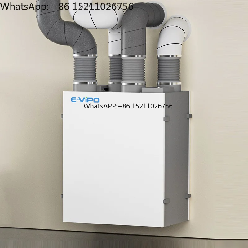 E-VIPO High Efficiency Anti-Corrosion Heat Energy Recovery Air Purifier Recuperator Ventilation System for Gym Residential Use