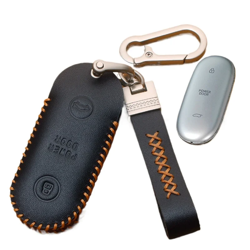 Leather key case bag For LI XIAMG MEGA Max 2024 Dedicated key chain box car accessories